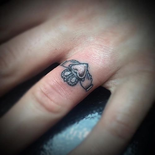 33 Wedding Ring Tattoos For Couples That Convey Their Love