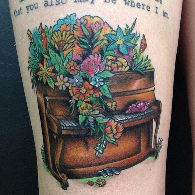 20+ Lovely Piano Tattoo Ideas