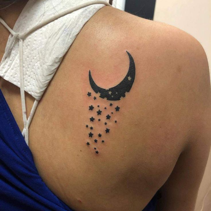 Shining Bright: Cool Moon and Stars Tattoo Ideas
