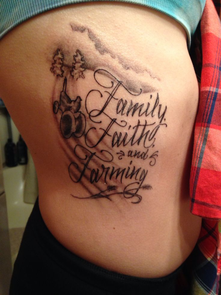 First tattoo #familyfaithandfarming #inked #tattoos #farming
