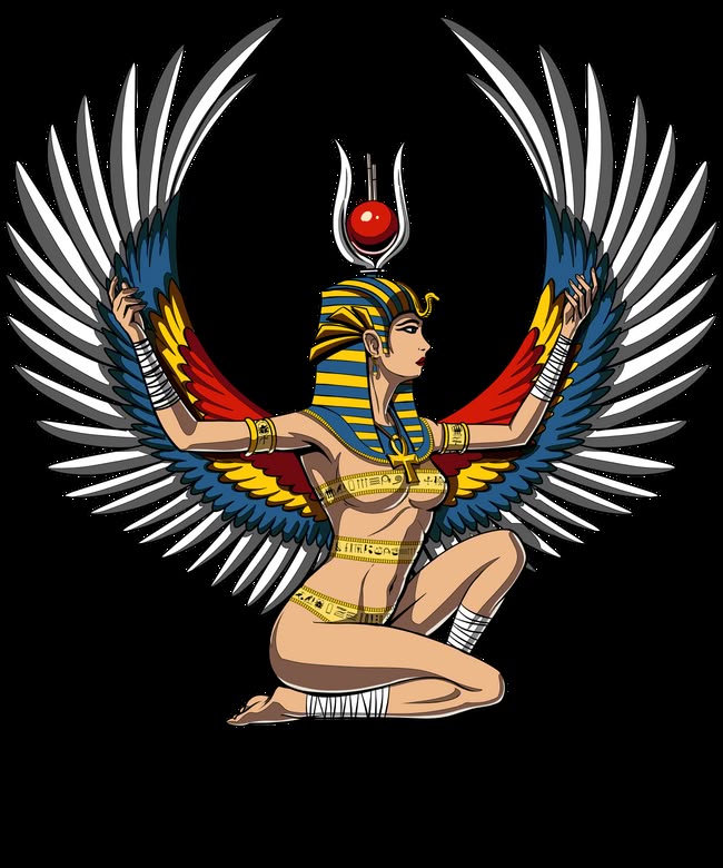 Isis Egyptian Goddess Ankh Queen Art Print by Nikolay Todorov | Society6