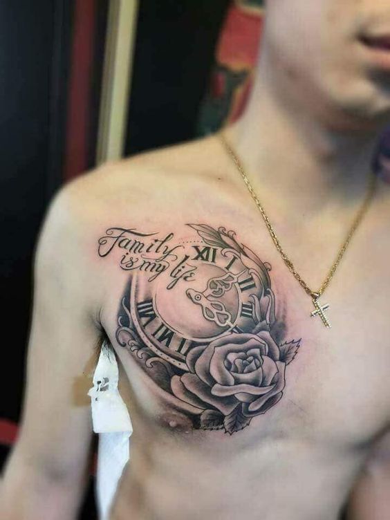 55 Men and Women Birth Date Clock Tattoo Ideas