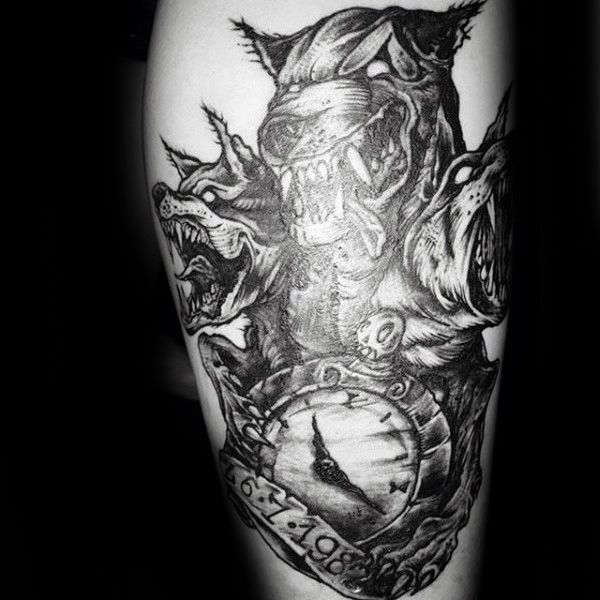 50 Cerberus Tattoo Designs for Men