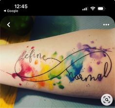 Discover 8 Neurodiversity Tattoo Ideas and Infinity Tattoo Color Ideas | rainbow infinity symbol tattoo, infinity sign, tattoo for september and more