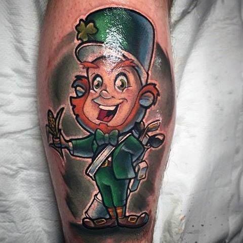 50 Leprechaun Tattoo Designs für Männer – Irish Folklore Ink Ideen - Mann  Stil | Tattoo