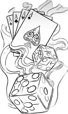 58 GAMBLE ideas in 2025 | card tattoo, card tattoo designs, tattoo drawings