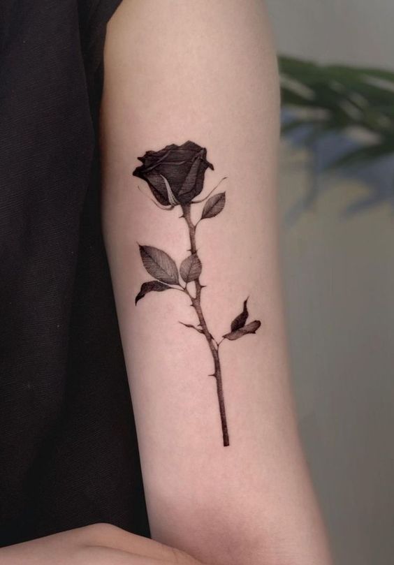 40+ Amazing Black Rose Tattoo Ideas
