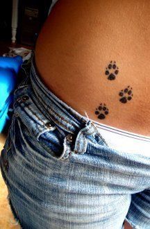 47 Tiny Paw Print Tattoos For Cat And Dog Lovers