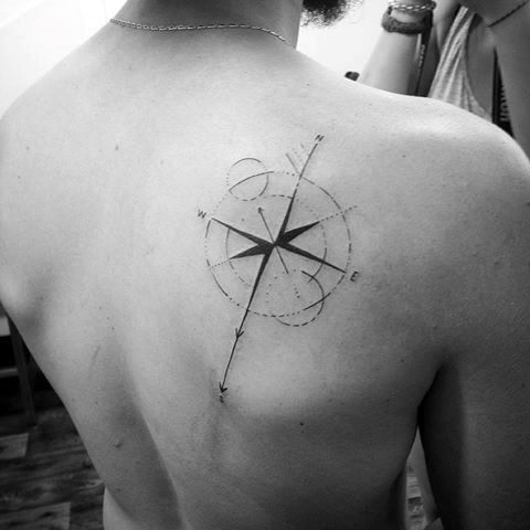 50 Simple Compass Tattoos for Men