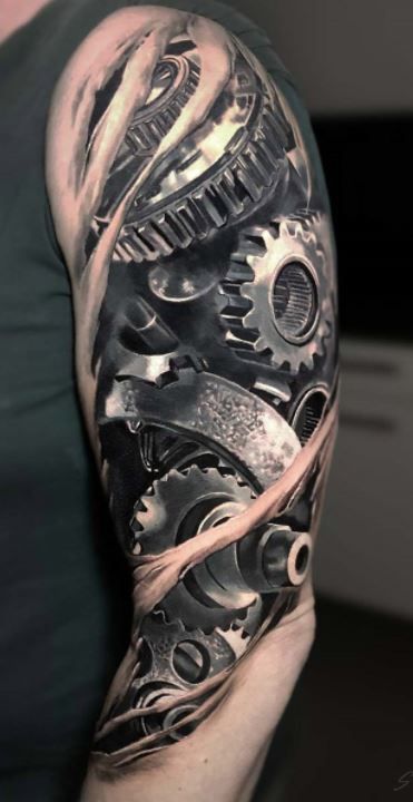 65 Unique Biomechanical Tattoos, Designs & Ideas - Tattoo Me Now