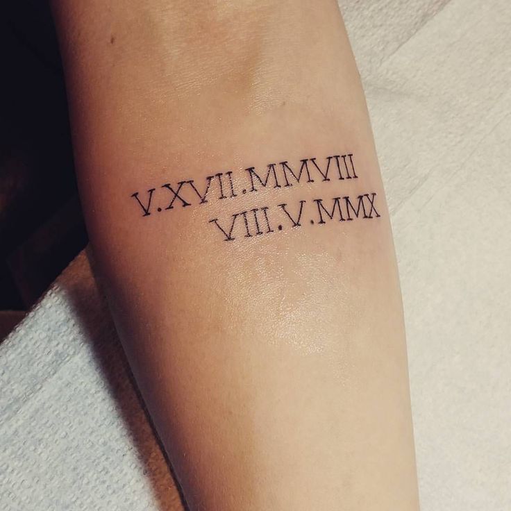 250+ Birth Date Tattoos Ideas (2024) Roman Numeral Designs With Beautiful  Fonts