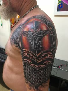 21 Armor tattoo ideas | armor tattoo, shoulder armor tattoo, armour tattoo