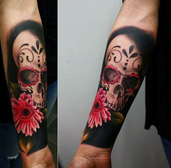 100 Stunning Sugar Skull Tattoo Designs for Men