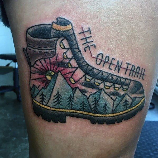 60 Realistic Hiking Tattoos for Men