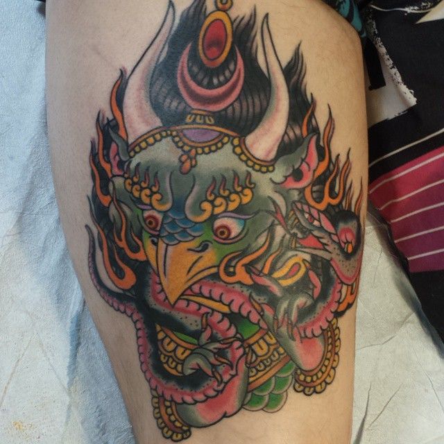 garuda #tattoo @thinktanksouth @thinktanktattoo