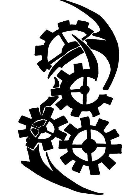 Tribal Gear Tattoo Designs at Keelydavida