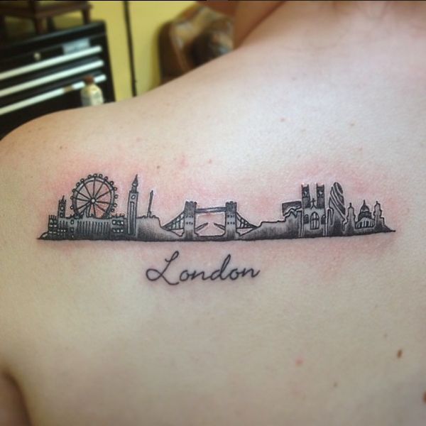 nice Women Tattoo - London skyline tat ... Check more at  http://tattooviral.com/women-tattoos/women-tattoo-london-skyline-tat/