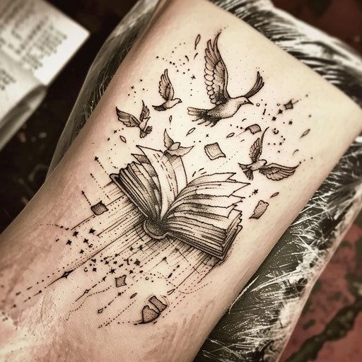 Fantastical Freedom Tattoo Outlines