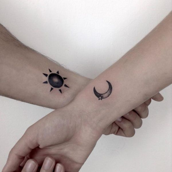 65 Amazing Sun and Moon Tattoo Designs for the Couples - Tattoo Me Now