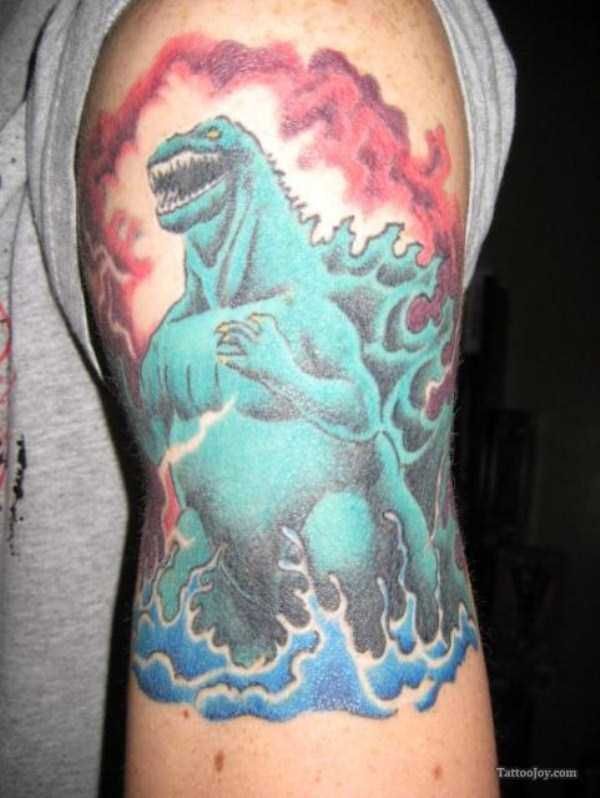 30 Seriously Good Godzilla Tattoos (30 photos) | KLYKER.COM