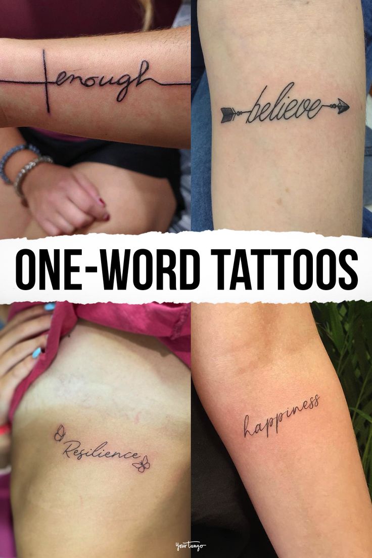 40 Minimalist One-Word Tattoo Ideas That Are Beautiful On Everyone
