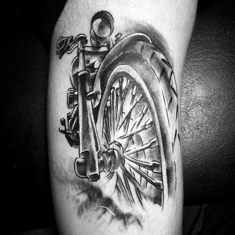 Motorcycle Tattoos For Men - Two Wheel Design Ideas