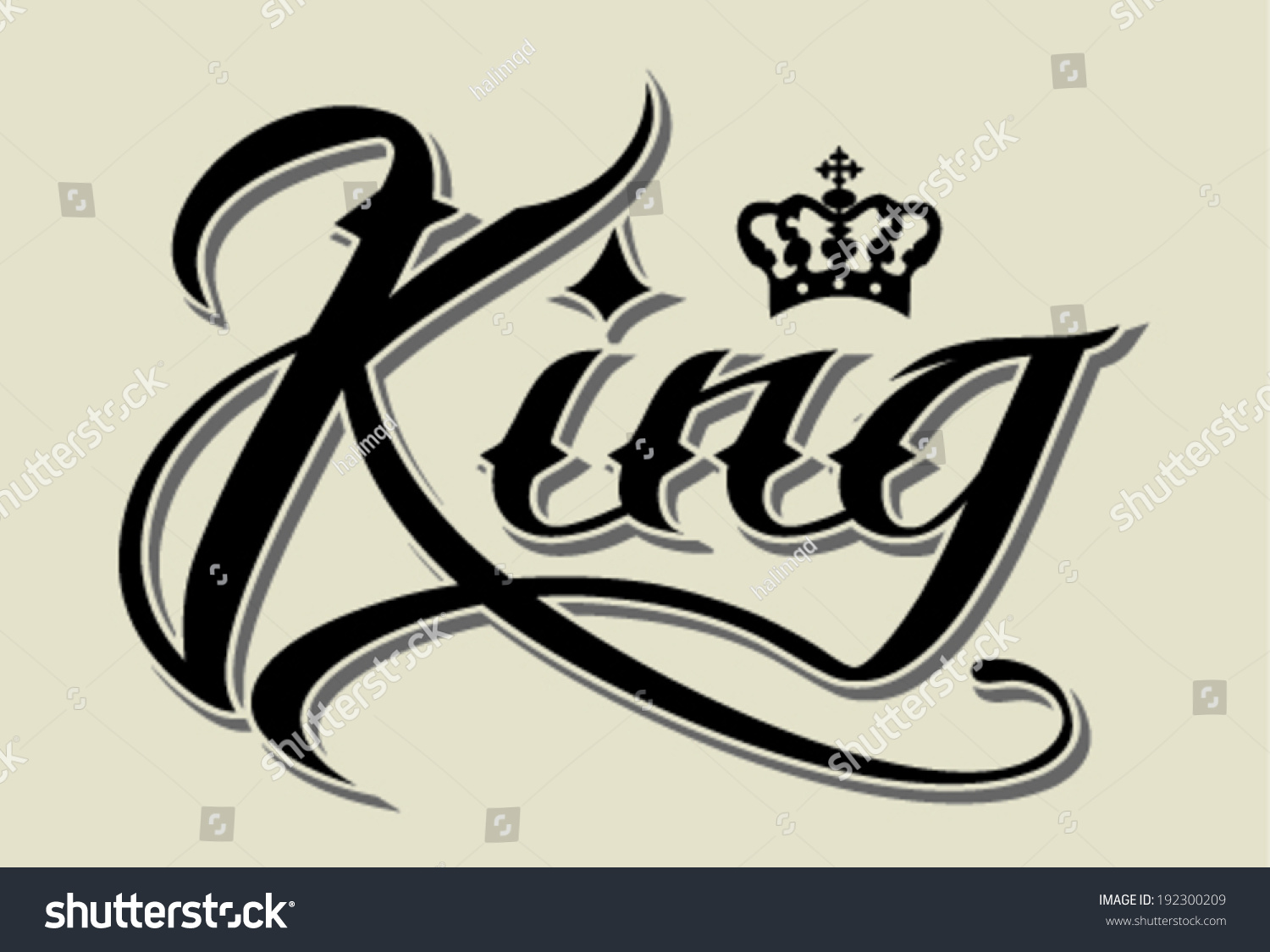 King Font Tattoo