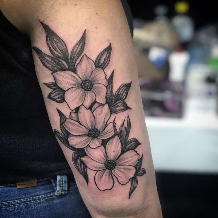Symbolic and Beautiful Dogwood Flower Tattoo Ideas