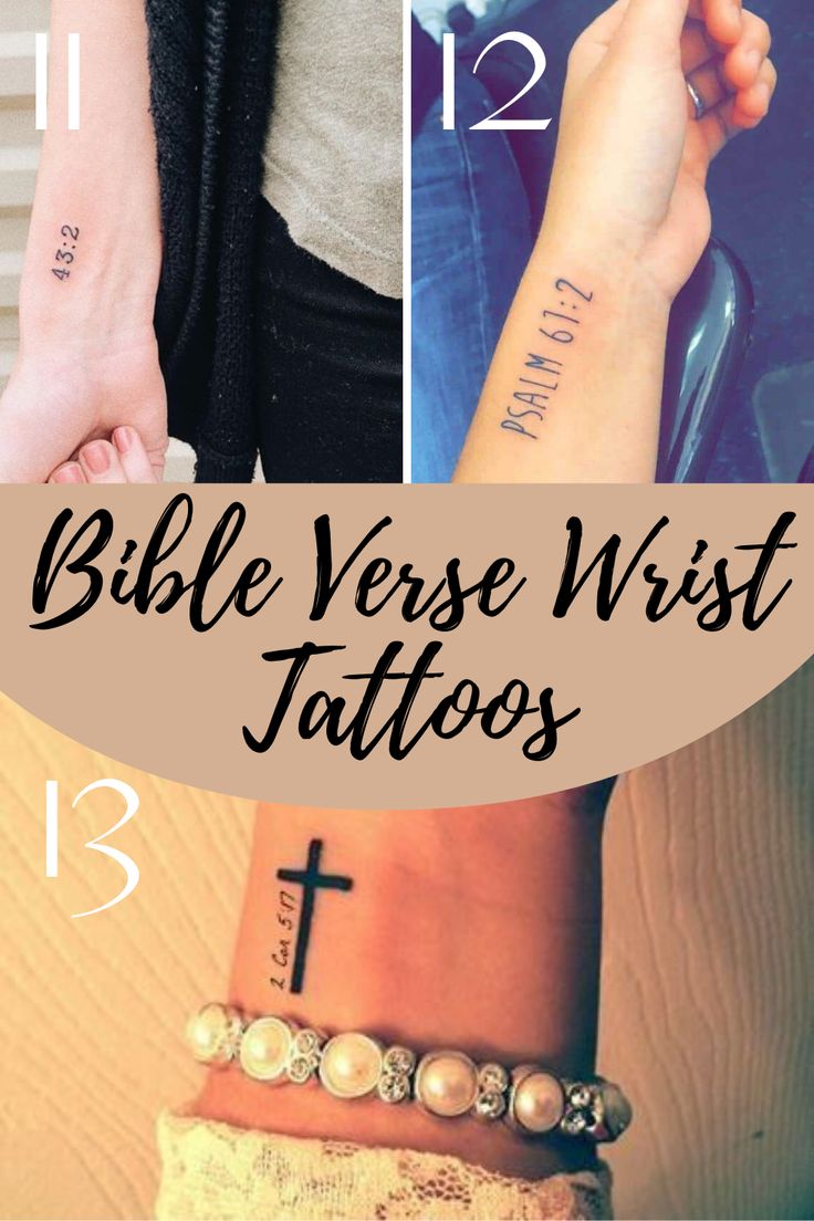 Inspirational Bible Verse Tattoos + Ideas