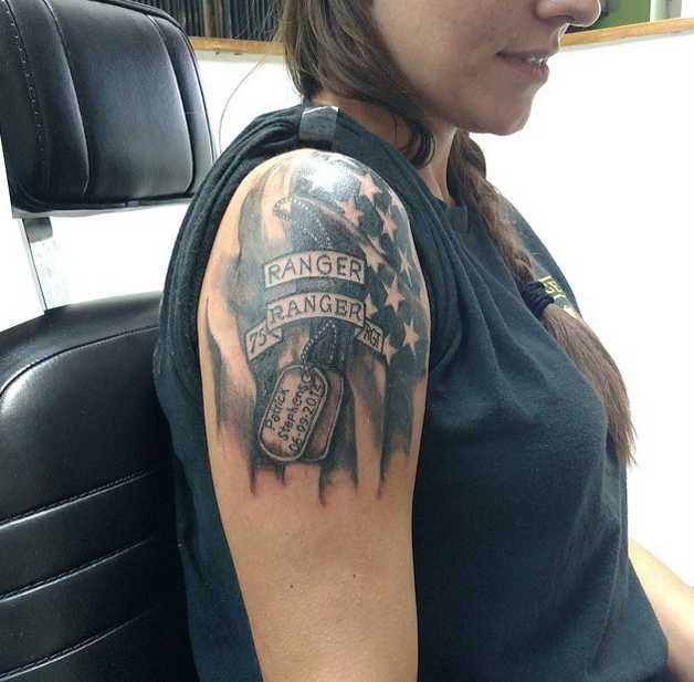 10 Inspiring Military Tattoos for Service Women, Wives & Daughters (PHOTOS)