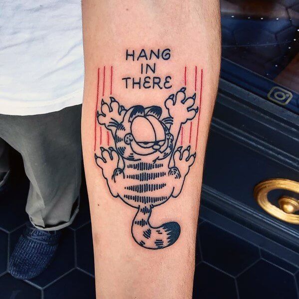 26 Cartoon Tattoo Designs - Garfield Tattoo Ideas For Men and Women