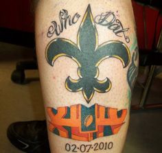 13 New Orleans Saints Tattoos ideas | saint tattoo, tattoos, new orleans  saints