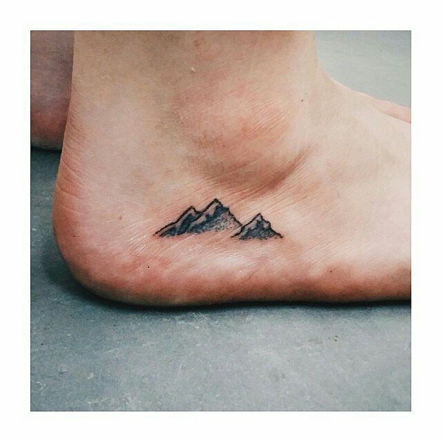 Mountain tattoo Means KEEP ON CLIMBING UP