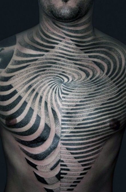 100 Crazy Optical Illusion Tattoos for Men