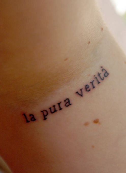 Tattoo Ideas: Italian Words and Quotes