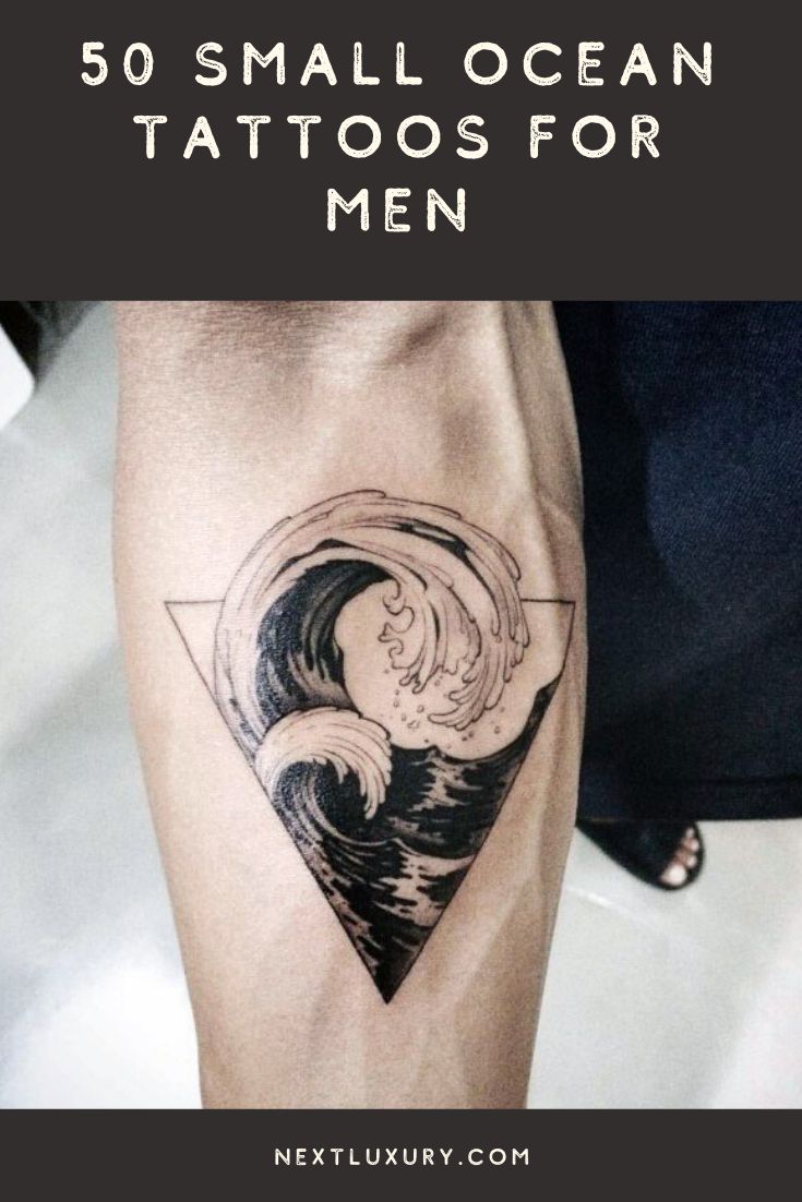 50 Small Ocean Tattoos For Men - Seafaring Ink Ideas
