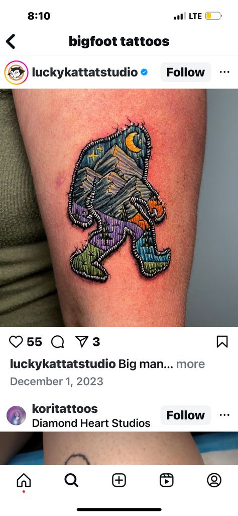 Big Foot Black and White