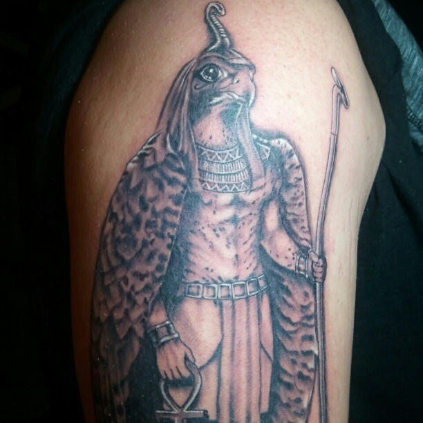 Horus egyptian god tattoo