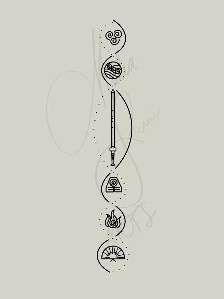 Avatar the Last Airbender team avatar tattoo ideas, tattoo ideas, minimal  spine tattoos