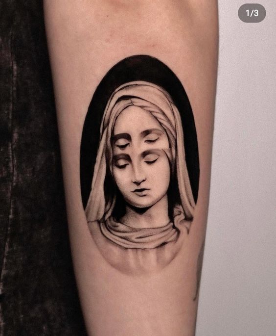 50+ Catholic Mary Tattoo Designs