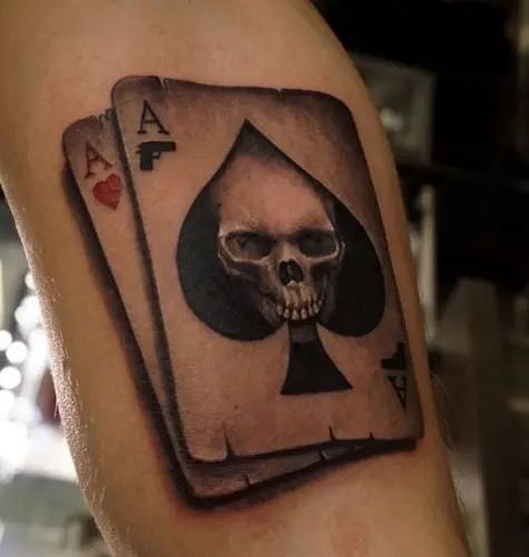 Pin by Tomek Malinowski on ...t | Ace tattoo, Card tattoo, Card tattoo  designs
