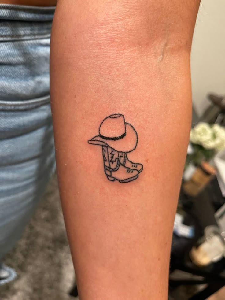 cowboy boot tattoo