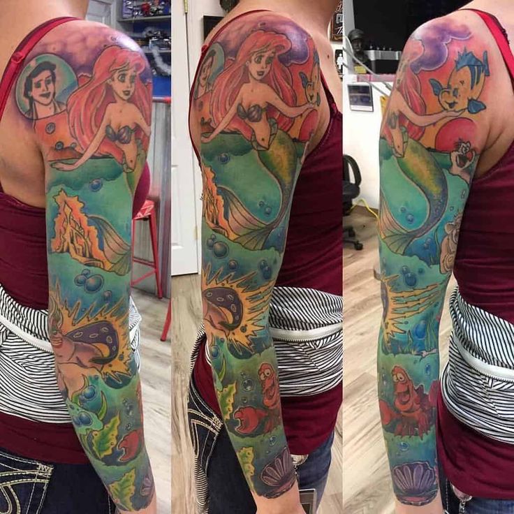 63 Cute Little Mermaid Tattoo Ideas