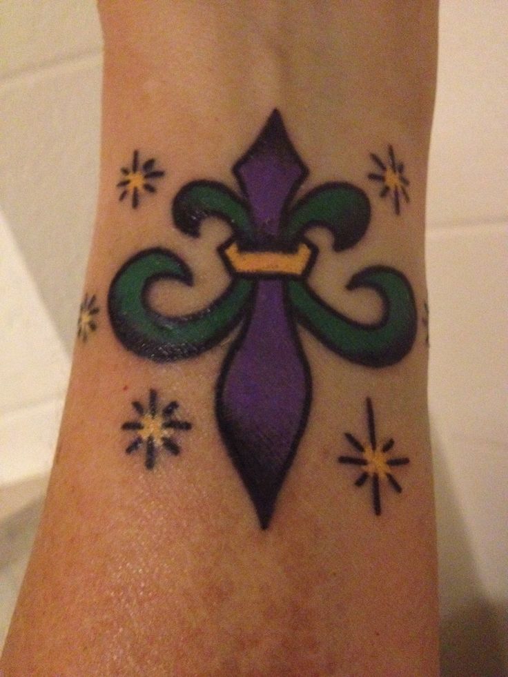 My New Orleans tat! Usually get a tat, or add to existing ones, on each  vacation. Great permanent memory!! Downtown Tattoos-New Orleans, La ❤️