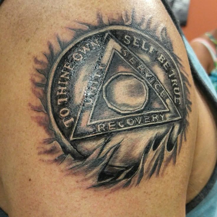 AA recovery tattoo