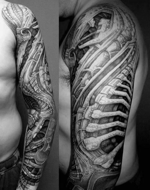 50 HR Giger Tattoo Designs for Men