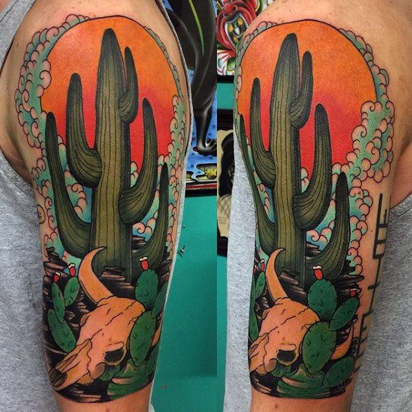 70 Cactus Tattoo Designs for Men
