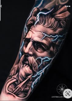 12 Poseidon tattoo ideas | poseidon tattoo, zeus tattoo, greek tattoos