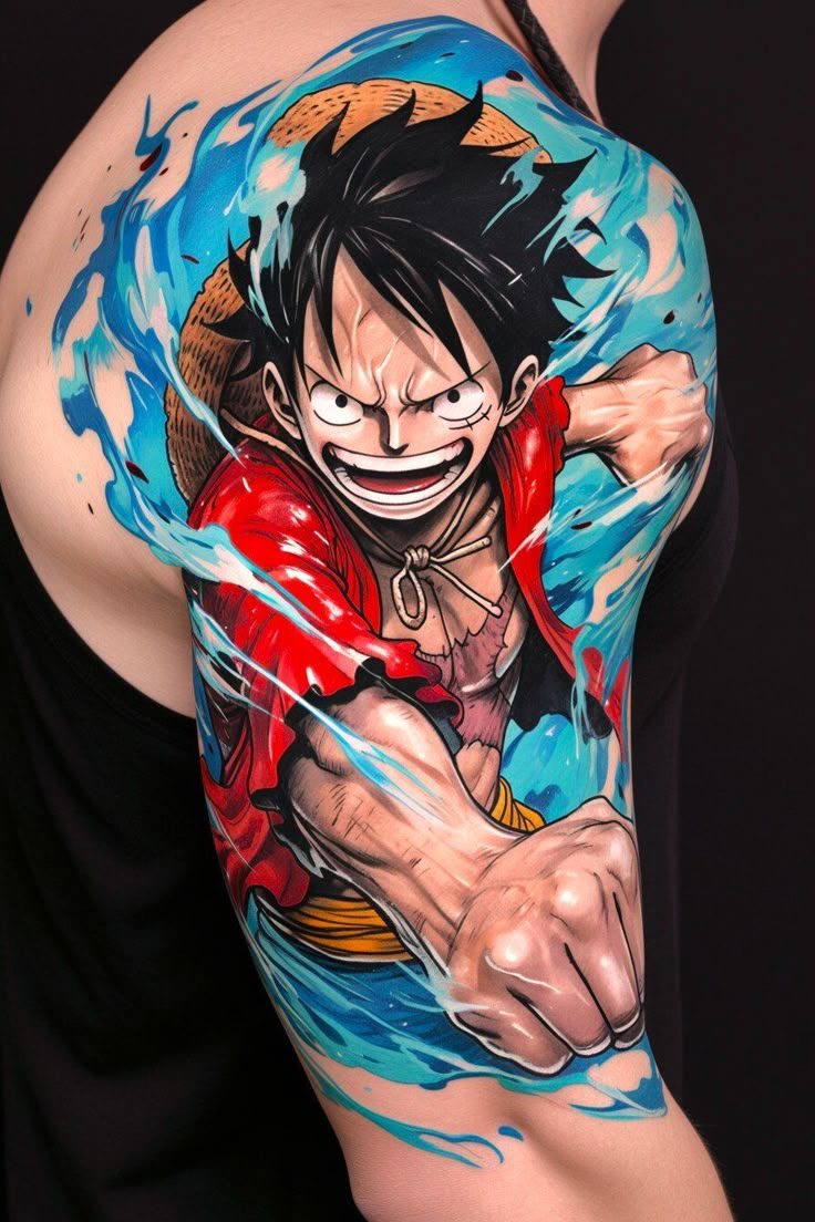 64 Unique One Piece Luffy Tattoo Ideas
