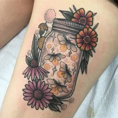 Discover 17 Firefly Tattoos and Bug Tattoo Ideas | mason jar tattoo,  traditional jar tattoo, firefly and flowers tattoo and more